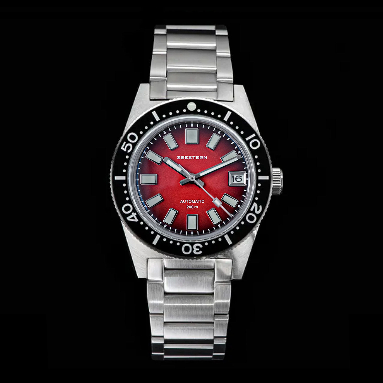 Seestern 62MAS 20ATM Genuine Ceramic NEW LUME Bezel 200m DIVER’S Watch 62MASRLS
