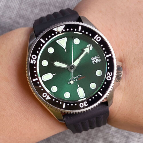 20ATM Diver Tandorio 37mm Sapphire Glass Ceramic Bezel Lume Japan NH35 Men Watch