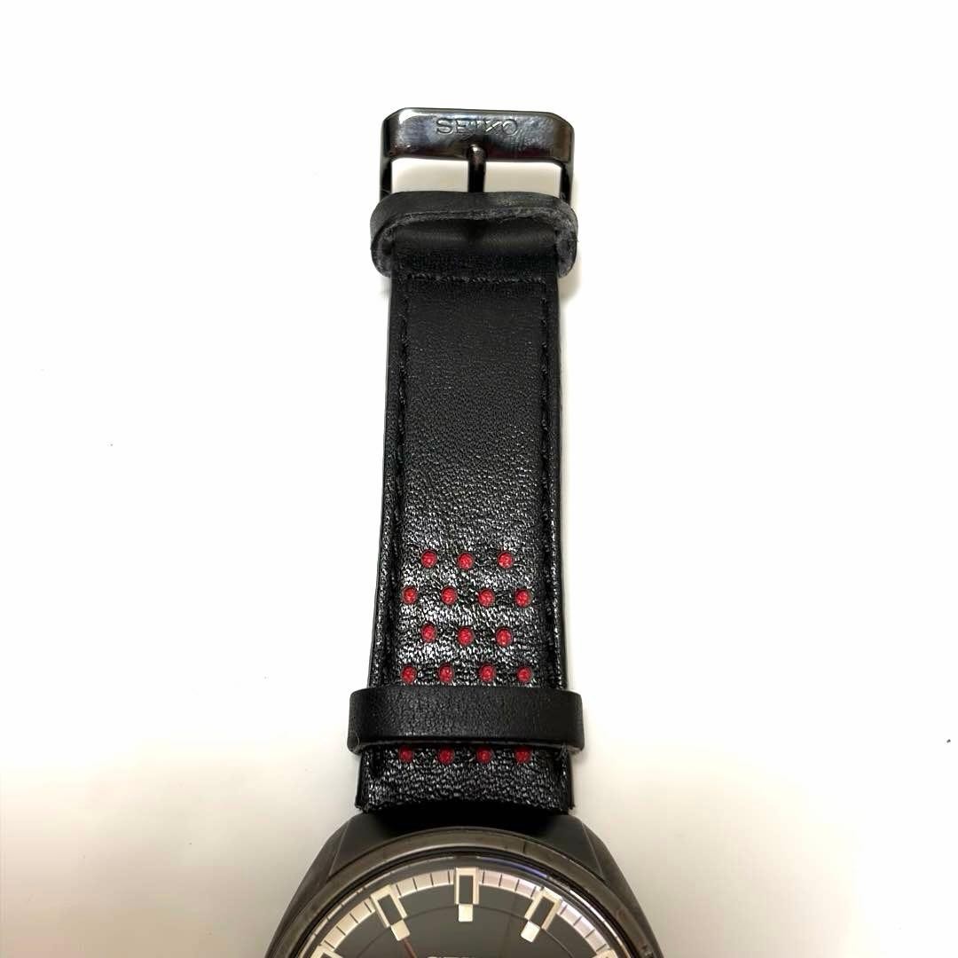 SEIKO SNKN45K1 Recraft Automatic Watch Transparent Back Genuine Leather Strap Bl
