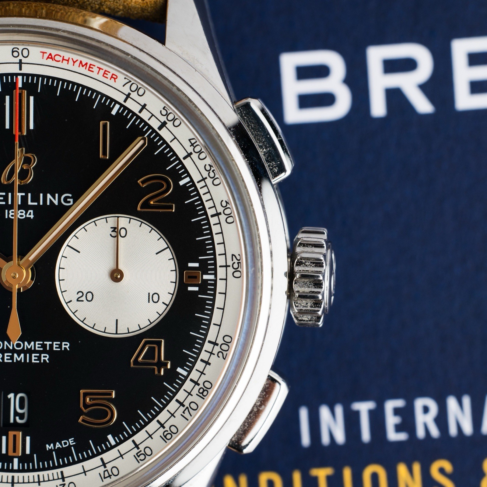 Breitling Premier B01 Chrono Norton SS auto 42mm Strap Watch AB0118A21B1X2