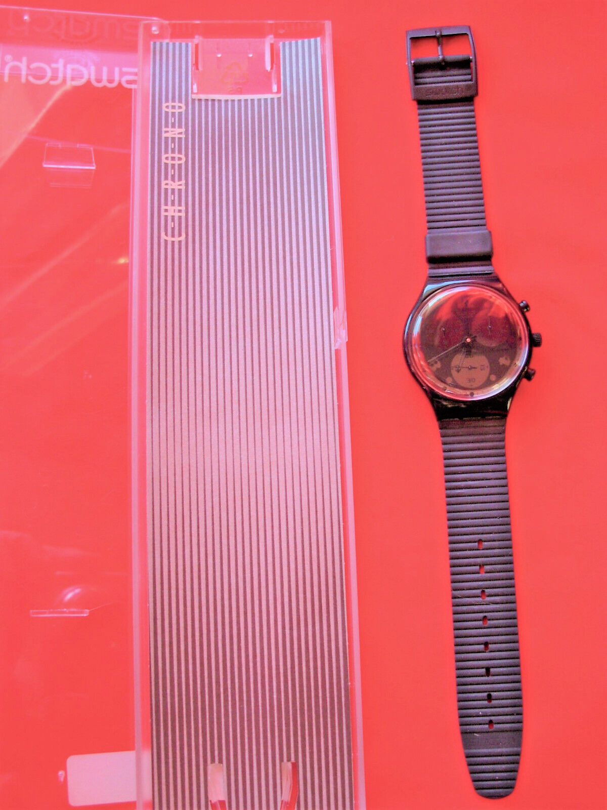 SWATCH CHRONO MOON SHADOW – SCB110 – 1993 – NEW – NEW – PERFECT