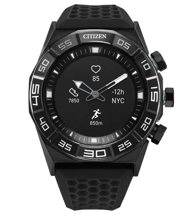 NEW JX1007-04E NEW Citizen CZ Smart Hybrid Fitness Smartwatch Black Strap 44MM