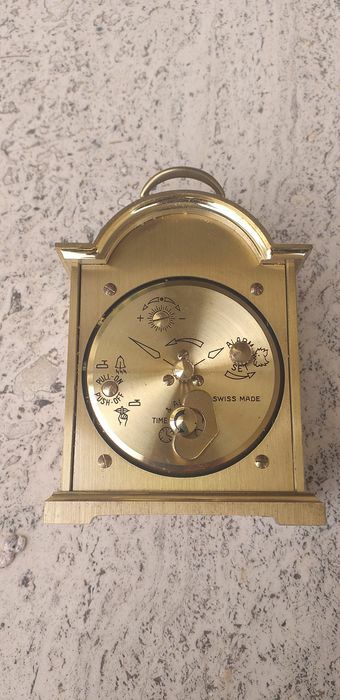SWISA TEMPUS FUGIT Vintage 1960s MECHANICAL ALARM CLOCK NEW