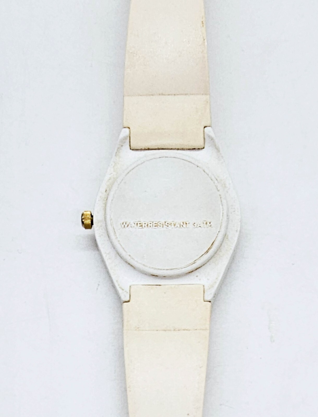 Jerusalem Wrist Watch Map of Israel NDC Parts or Repair Vintage White Holy City