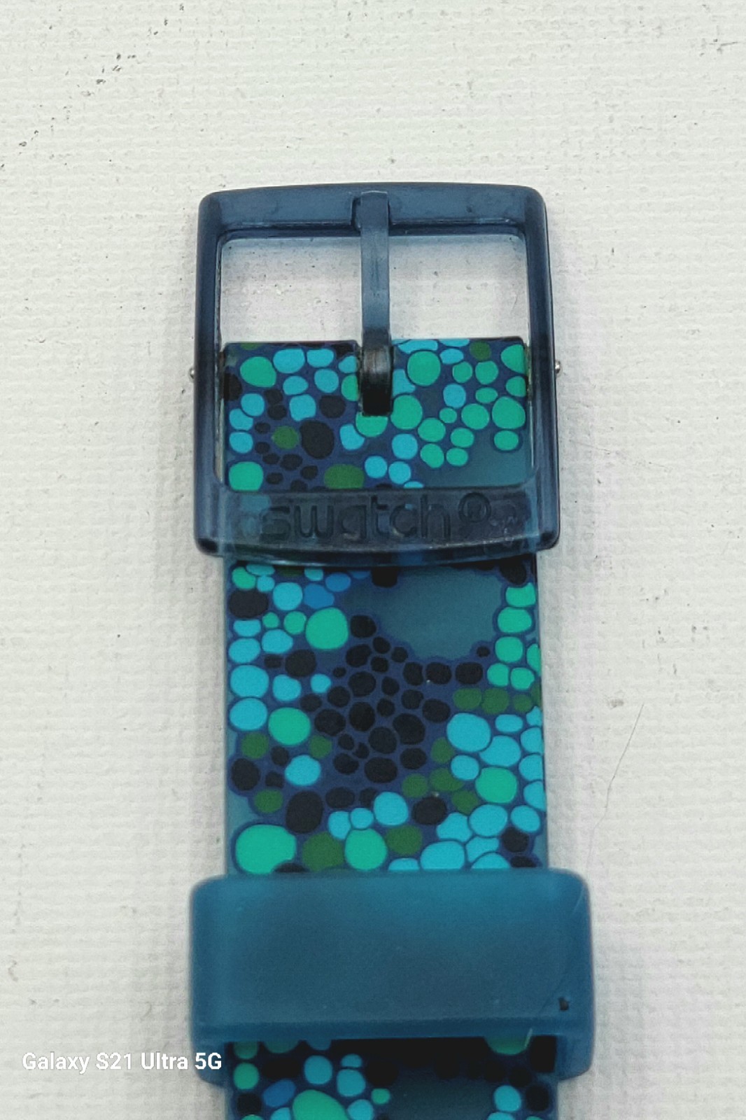 Swatch GZ320 Chamecrazy Blue Green Bubbles 925 Silver Chameleon Bracelet In Box
