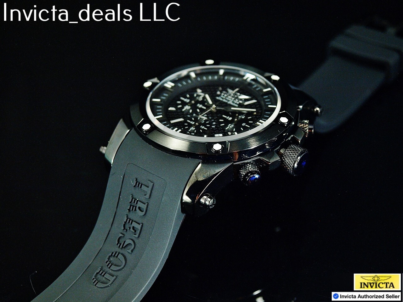 Tresod Men’s NAVMASTER Chronograph COMBAT Black Tone Sapphire Crystal SS Watch