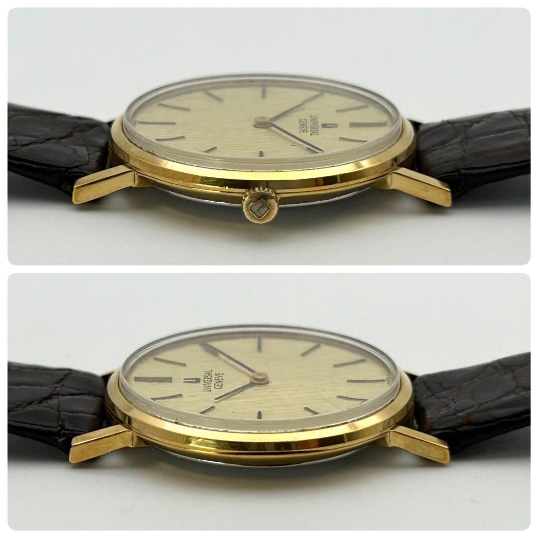 Universal Geneve 3147315 Mens Manual Wind Gold Dress Watch Vintage Swiss 32mm
