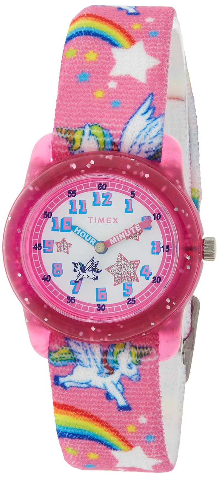 Timex TW7C25500 Kid’s Analog 28 mm Elastic Fabric Strap Watch