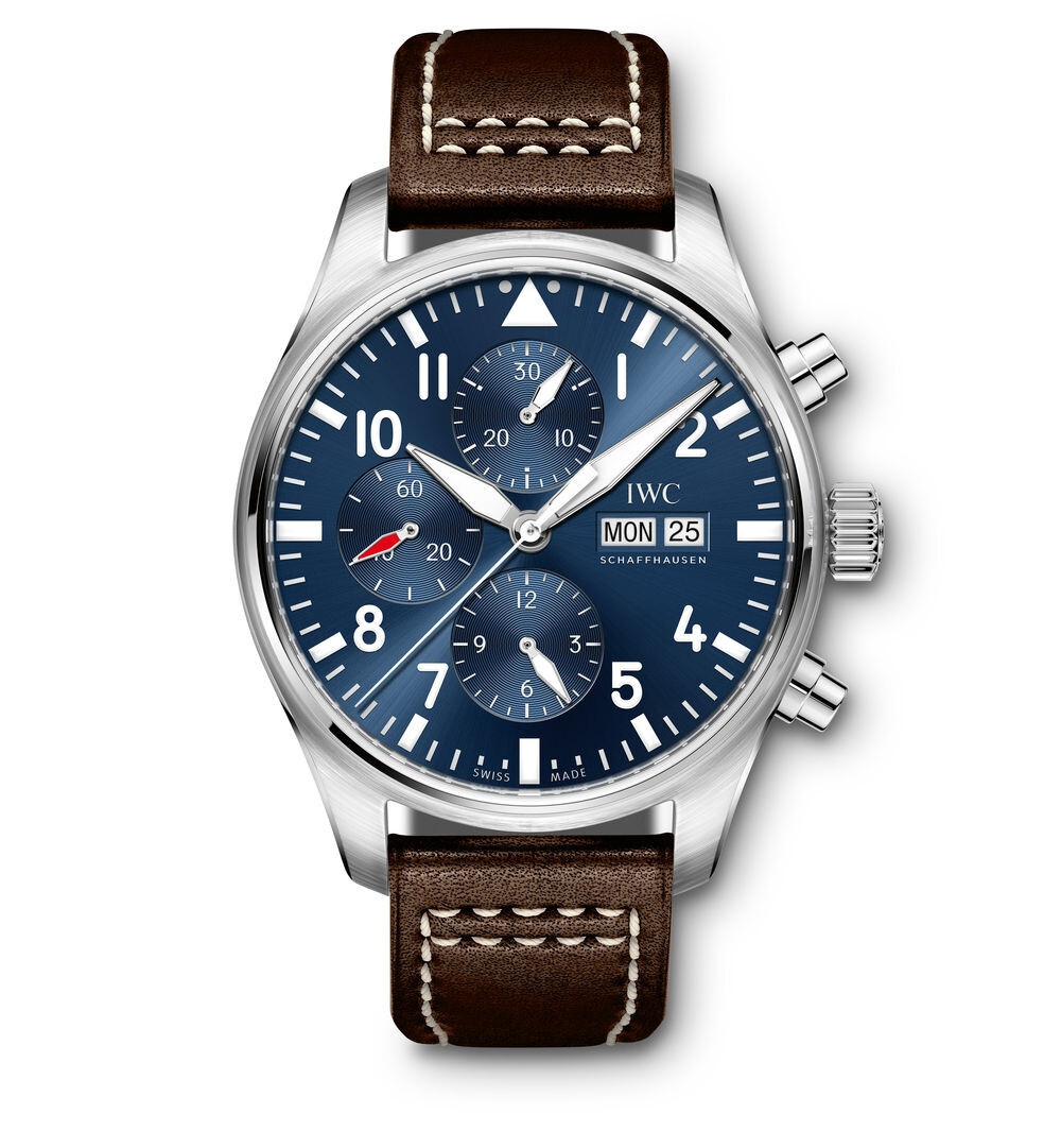 IWC Pilots Chronograph Edition Le Petit Prince Blue Steel Day-Date IW377714
