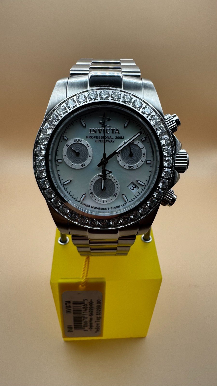 Invicta Elite Speedway Ascent Prestige 4.0 CT Certified LG Diamond Edition Swiss