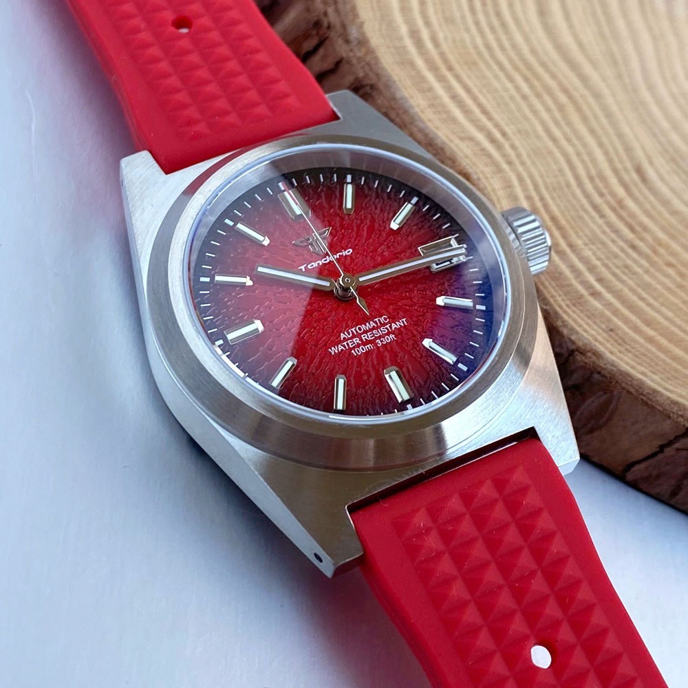 38mm Sapphire Glass NH35 Automatic 20ATM Square Watch Men Texture Face Multicolo