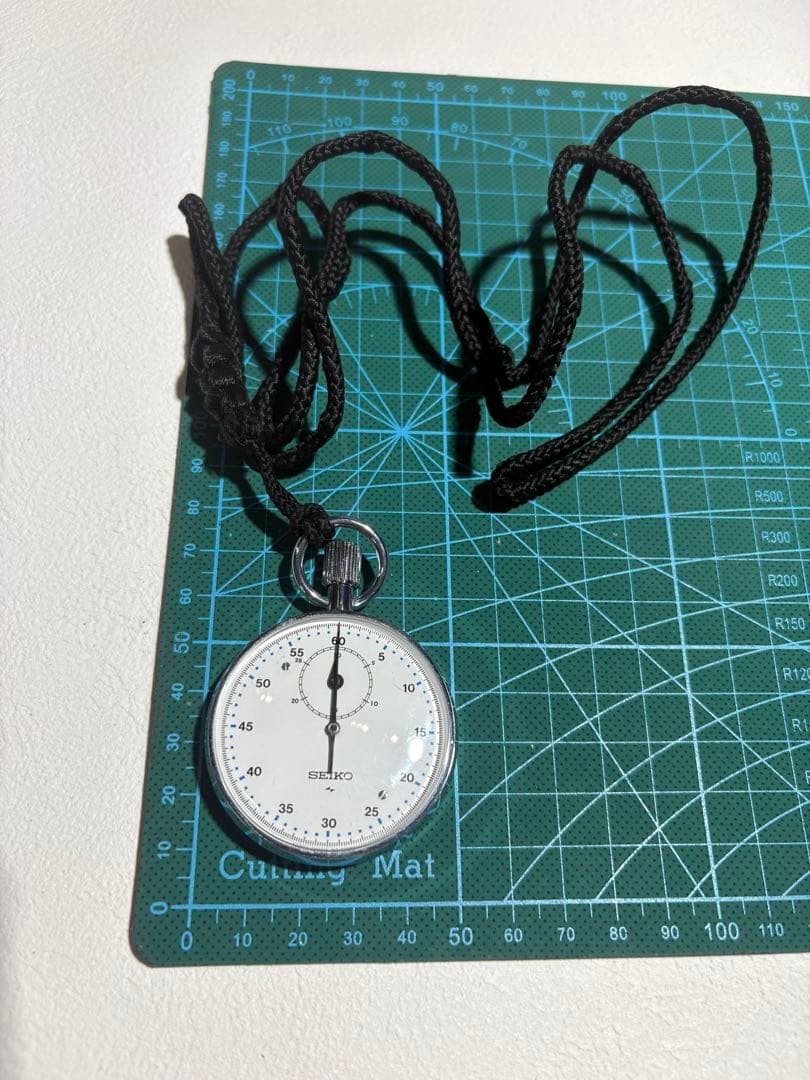SEIKO Mechanical Stopwatch 60 Sec 30 Min Retro Hand-Wind 88-5011A Silver
