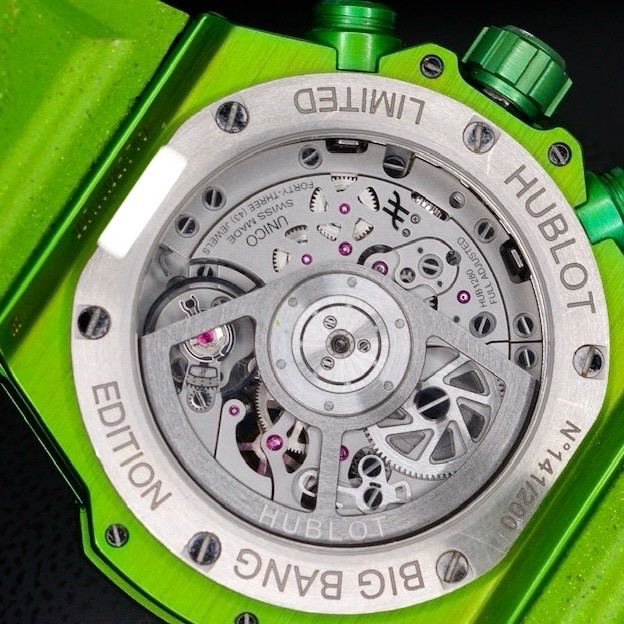 Hublot Big Bang Unico NESPRESSO ORIGIN Skeleton Green Dial 441.UG.5220.RX.NES23