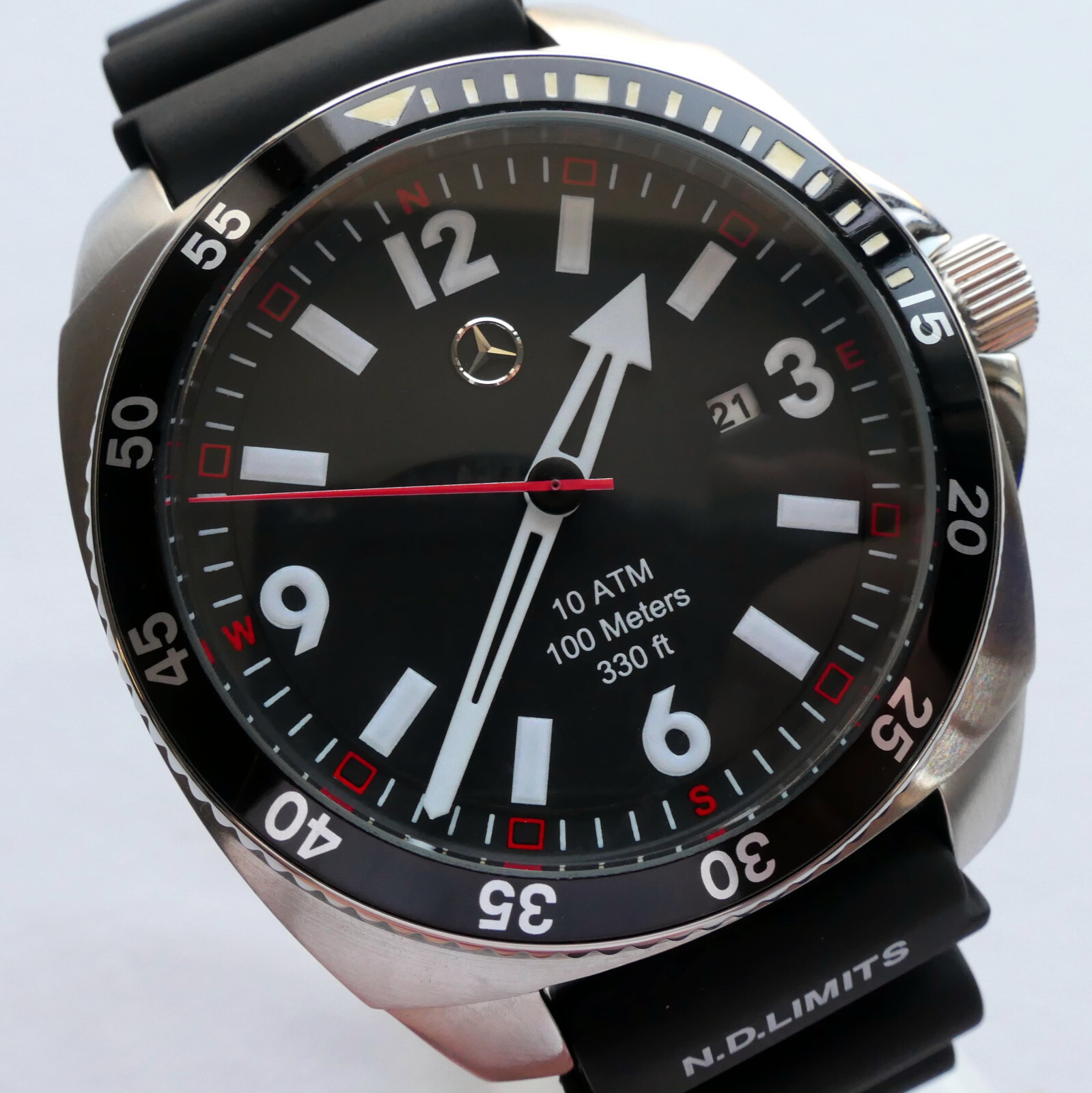 Mercedes Benz Motorsport Racing AMG DTM Pilot Aviator Sport Car Accessory Watch