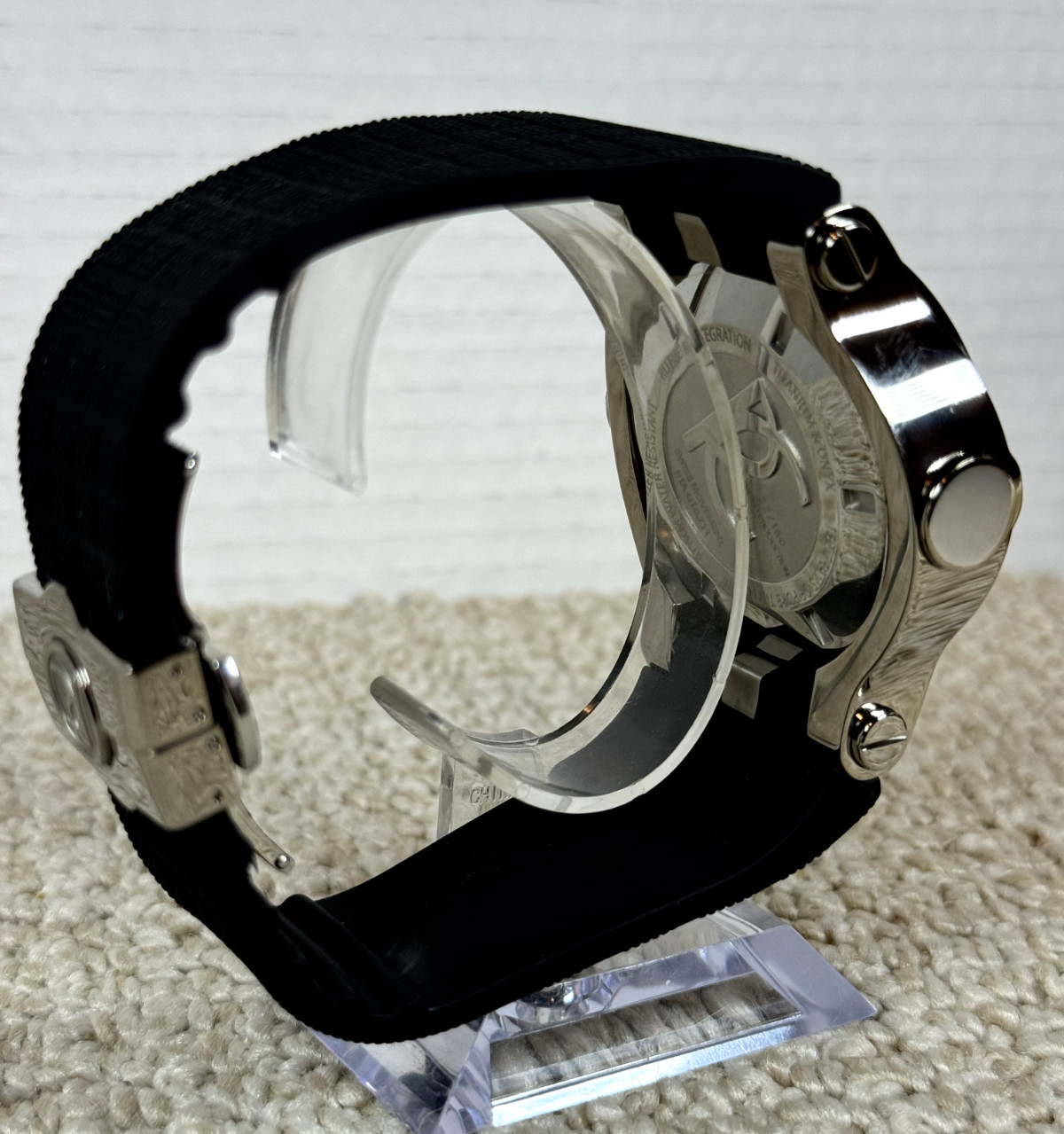 VTG. Renato T-Rex Mens Swiss Chronograph Diver Watch Titanium Onyx New in Box