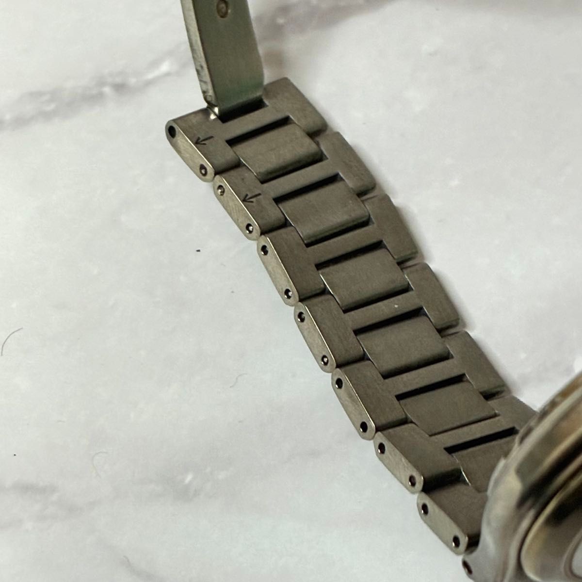 SEIKO Wristwatch 7B22 0AF0 Radio Solar Titanium Gold