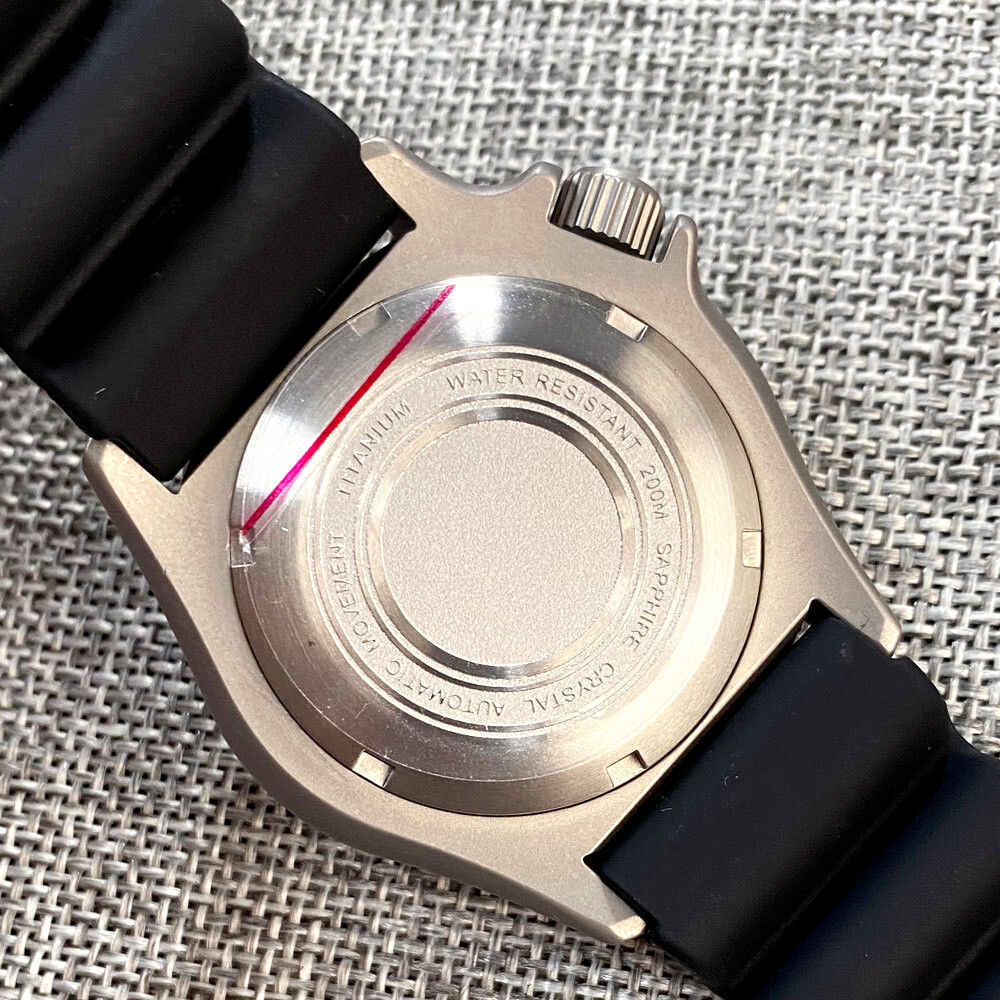 Titanium 42mm Tandorio Black Dial Sapphire Glass Japan NH35 Automatic Mens Watch