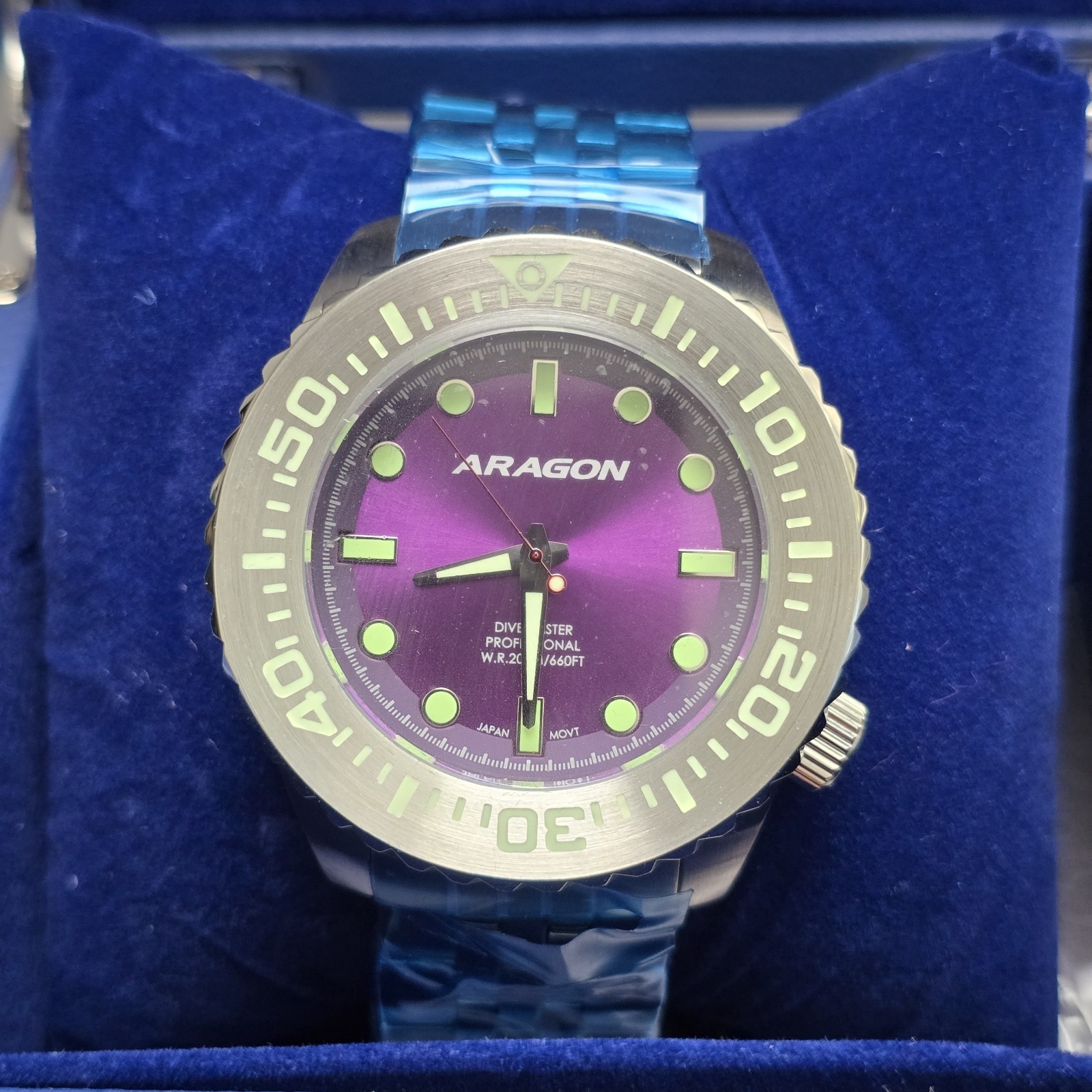 ARAGON EVO Quartz 50mm A255PUR Mens Automatic Watch