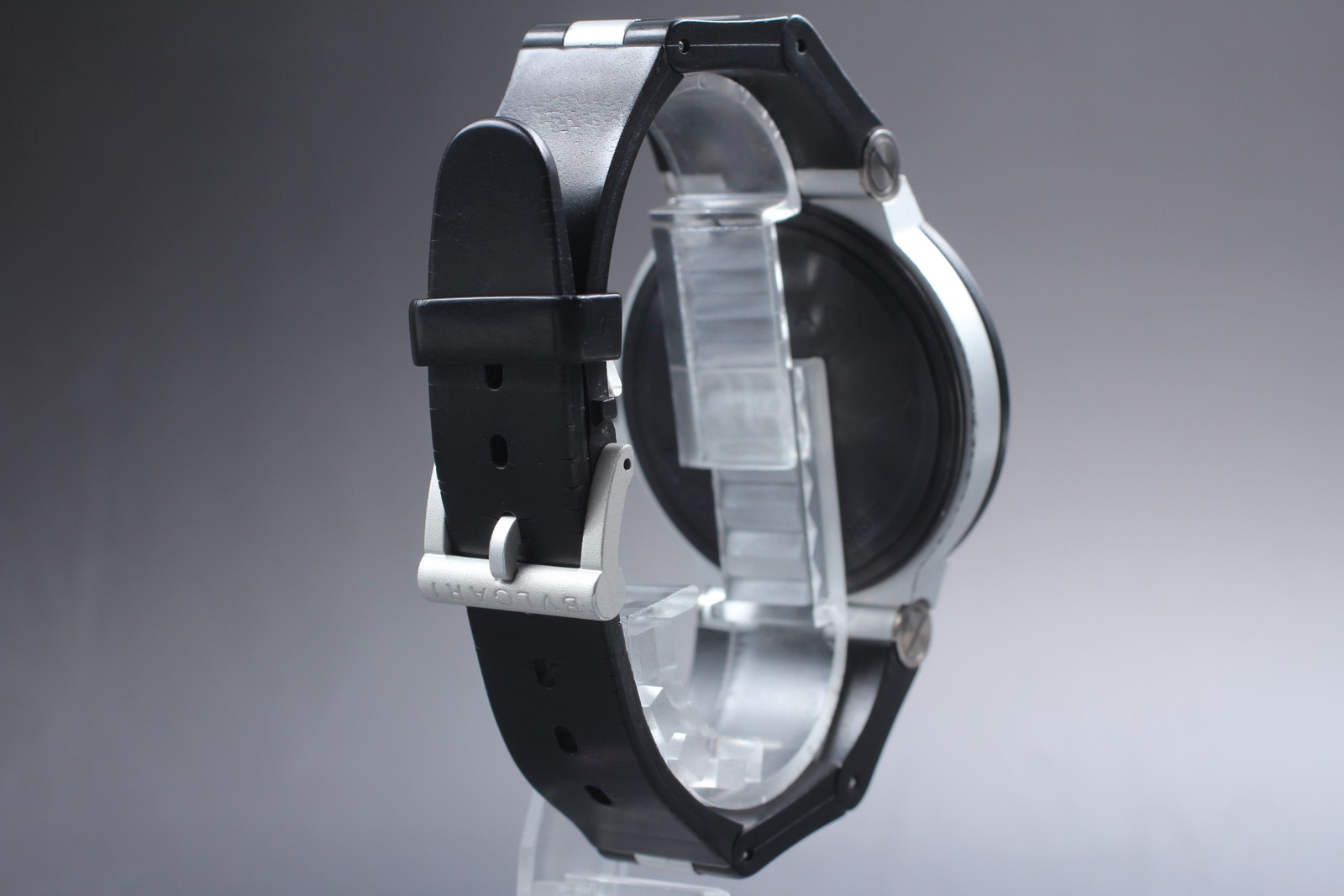 BVLGARI Diagono AL44TA Black Dial Automatic Date Men’s Watch 44mm JAPAN