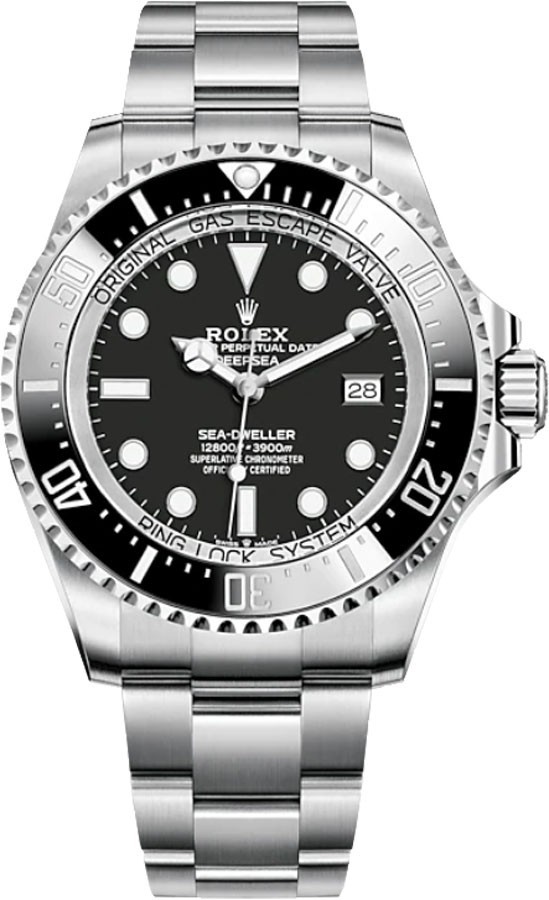 Rolex Sea-Dweller Deepsea 44mm 136660 Black Dial Stainless Steel Men’s Watch