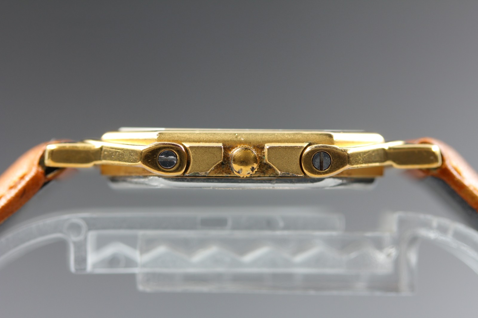 «Exc+5» Vintage Jean d’eve Octagon 27mm Gold Quartz Unisex Mens Watch From Japan