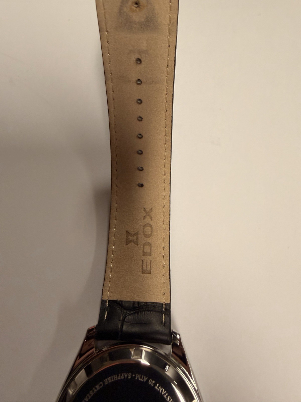 Edox Les Vauberts Moonphase 80505 3M NIM Swiss Automatic Watch Deployant Clasp
