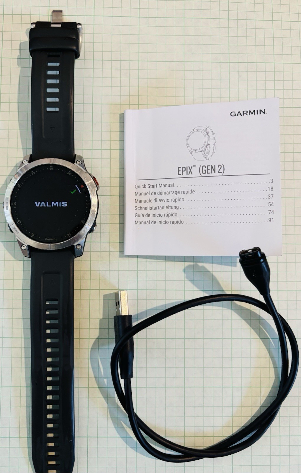 Garmin Epix (MIL-STD-810) Gen 2 MULTIBAND – Black