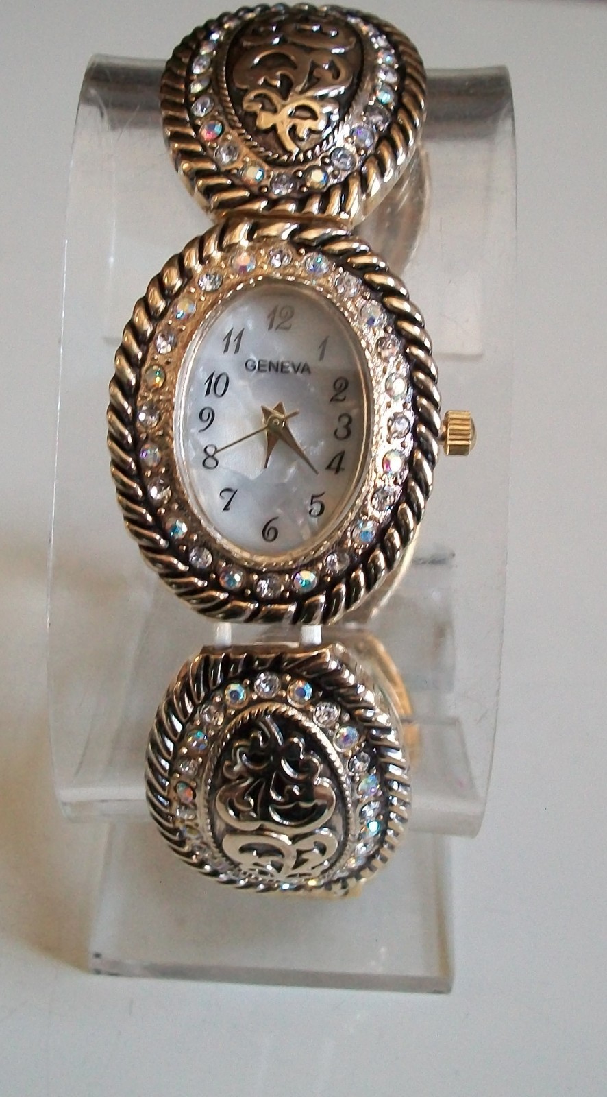 WOMEN’S SILER, GOLD, ROSE GOLD STRETCH BAND RHINESTONE FASHION CASUAL WATCHES