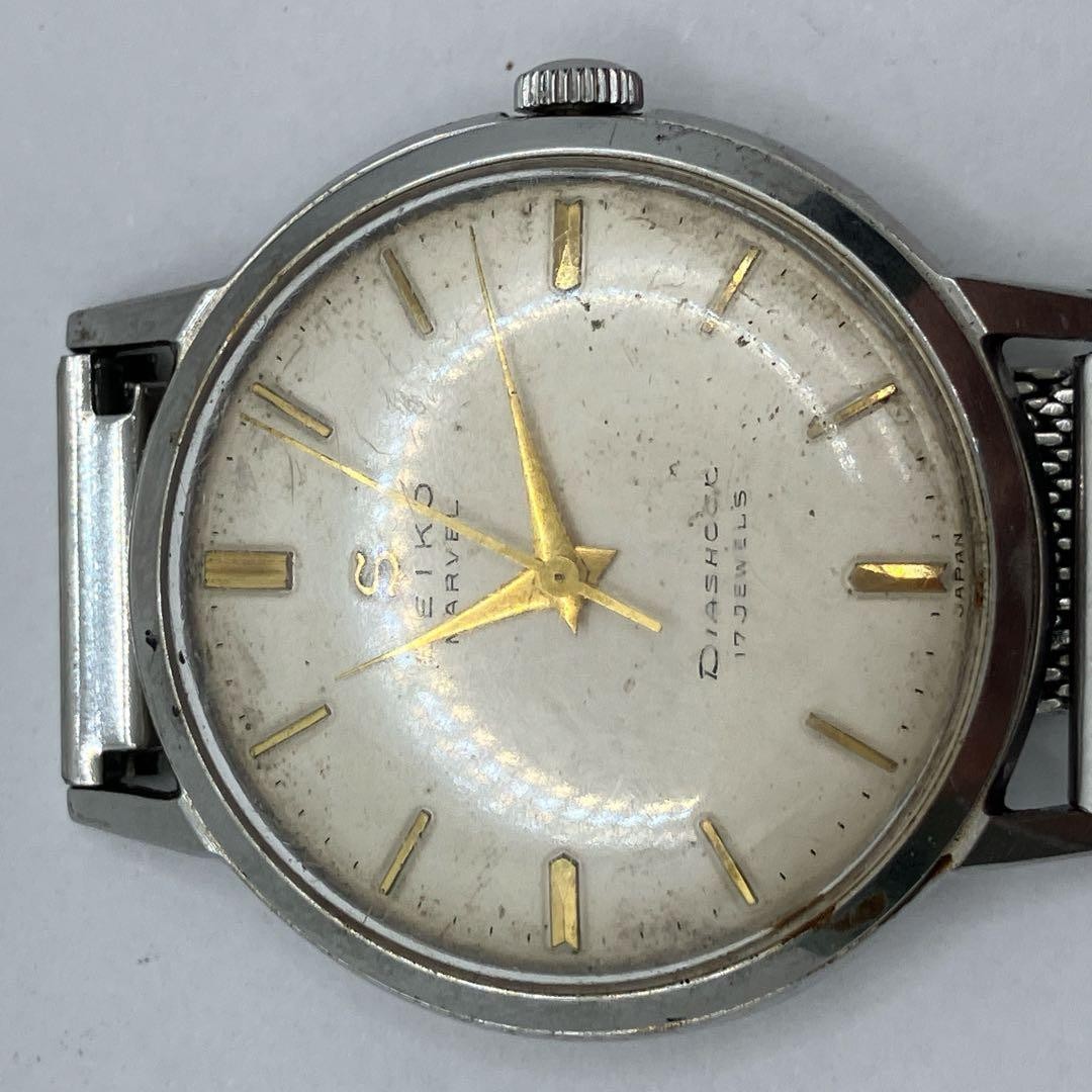 Working SEIKO MARVEL Manual Watch 17 JEWELS Men’s