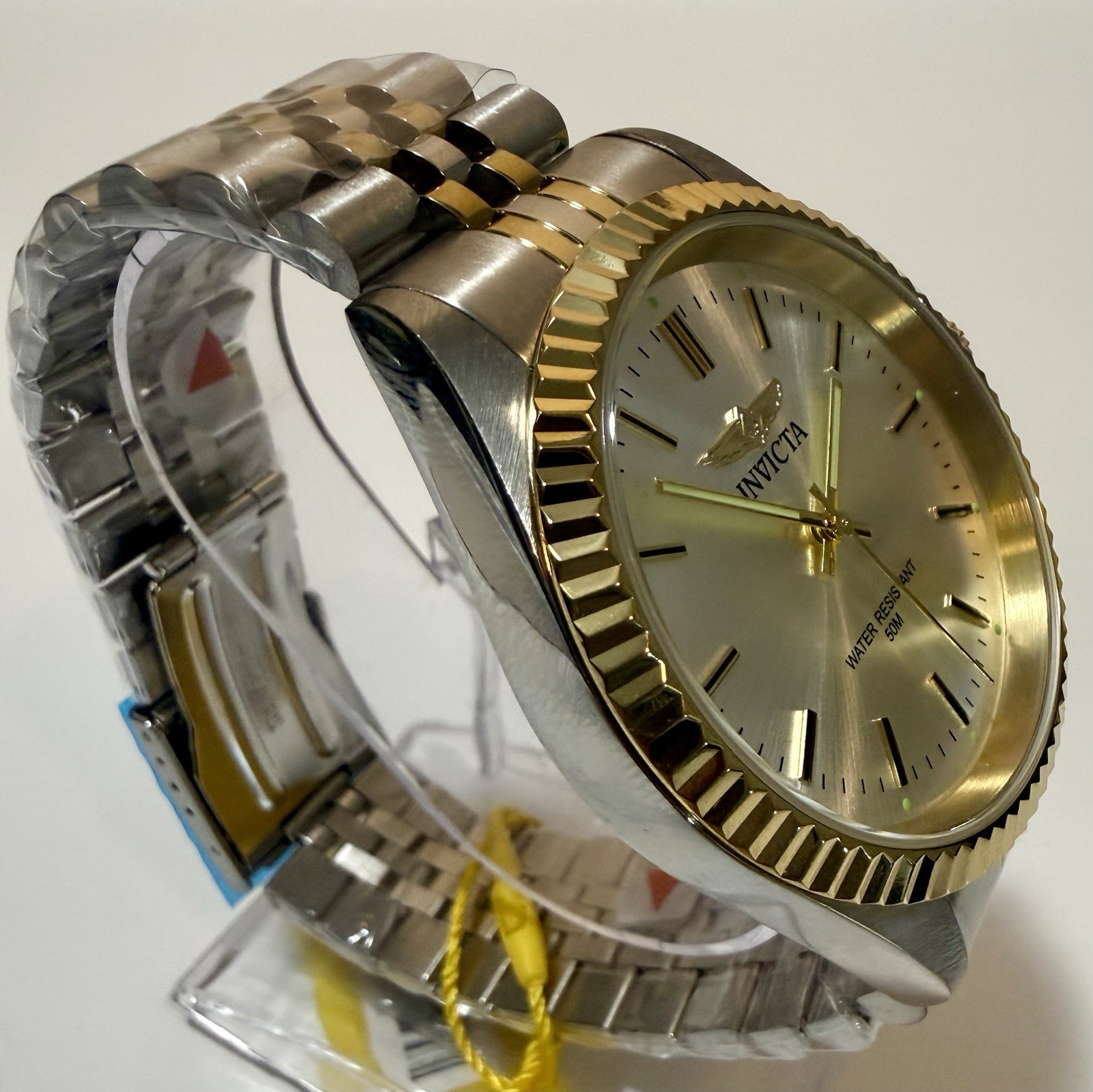 Invicta 29378 Specialty 43mm Two-Tone Steel Gold Japan Movt Fluted Dress Watch
