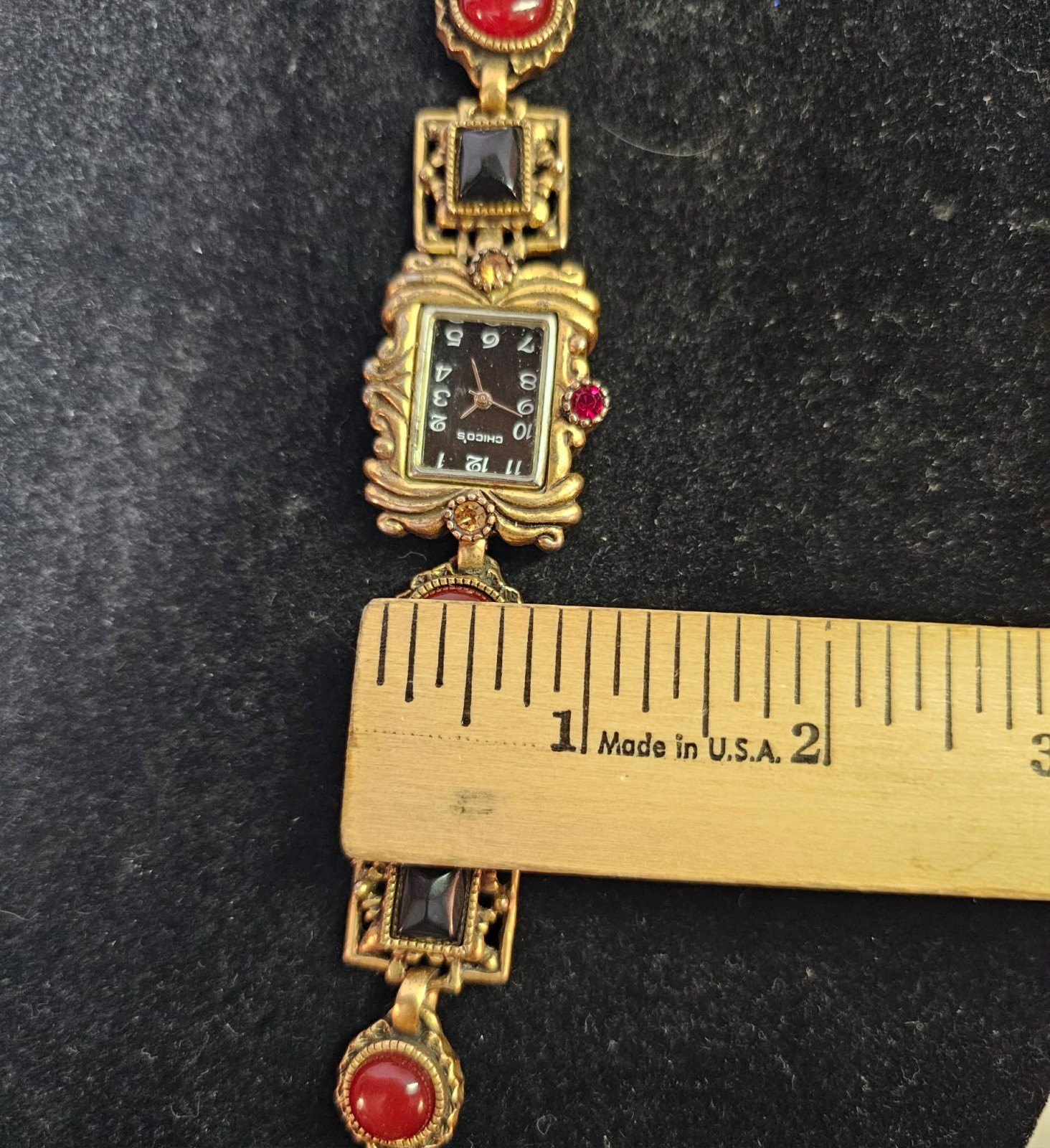 Goldtone Carolee Butterfly Brooch Pin w/ Multicolor Stones Clear Rhinestone-READ