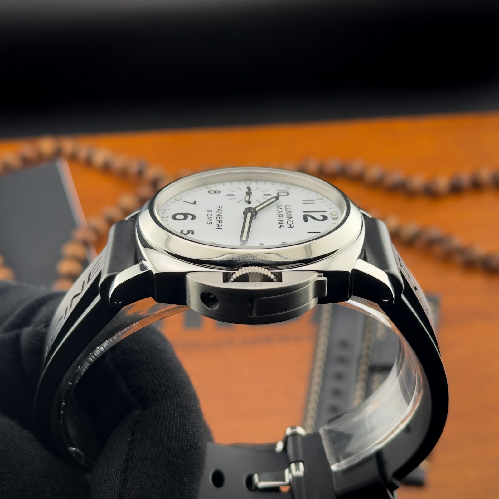 Panerai Luminor Marina Pam00563 Pam563 Manual wind 8 Day White Dial Full Set