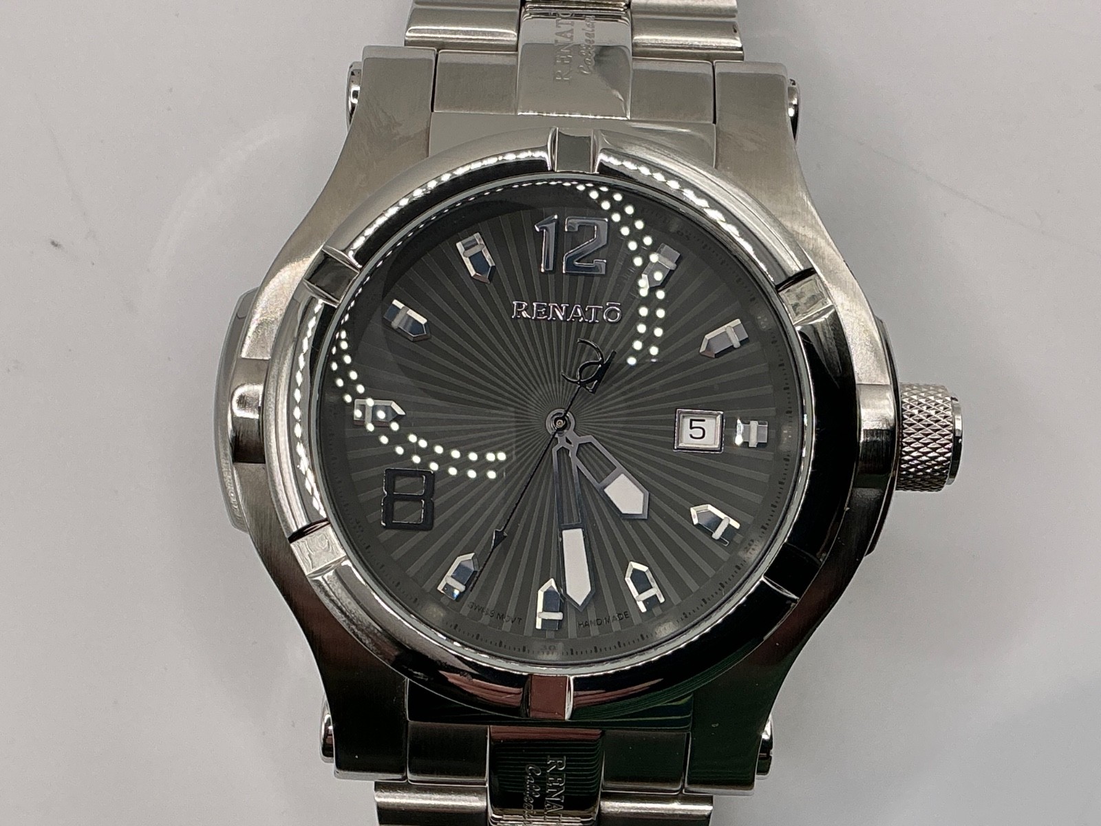 Renató T-Rex Swiss ETA 2824 Automatic LE# 387/672 Gray Sunburst Dial 300M Watch