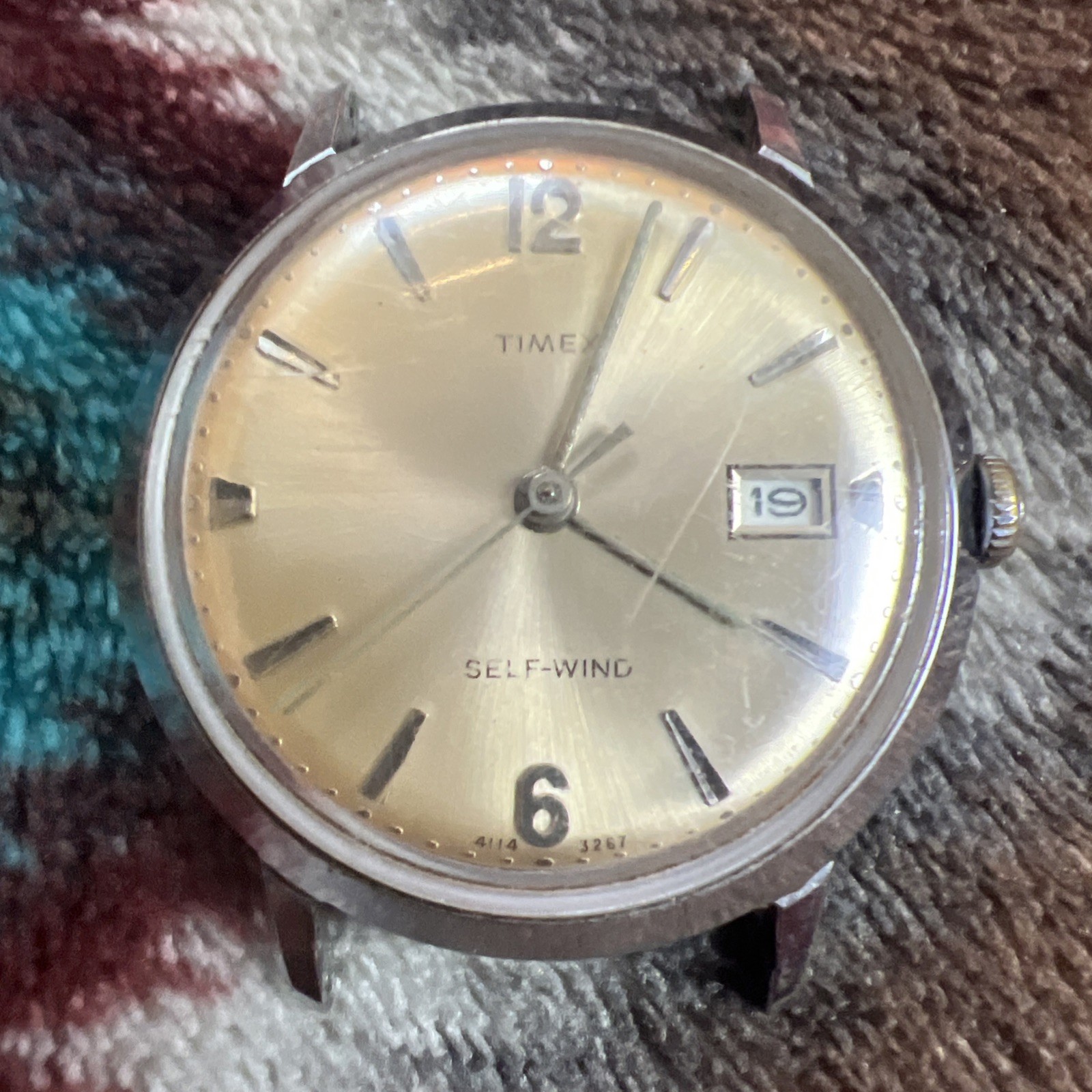 1967 Vintage Timex Viscount Ref: 4114 3267 Parts/Restoration. W808