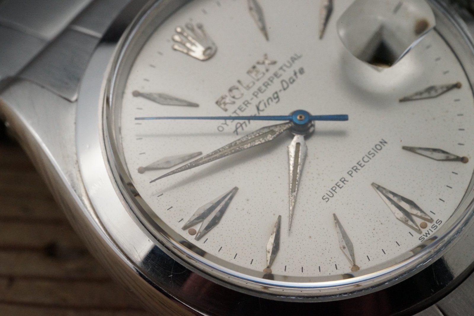 c.1960 Serviced ROLEX Vintage Air-King-Date 5700 34mm cal.1530 #1541