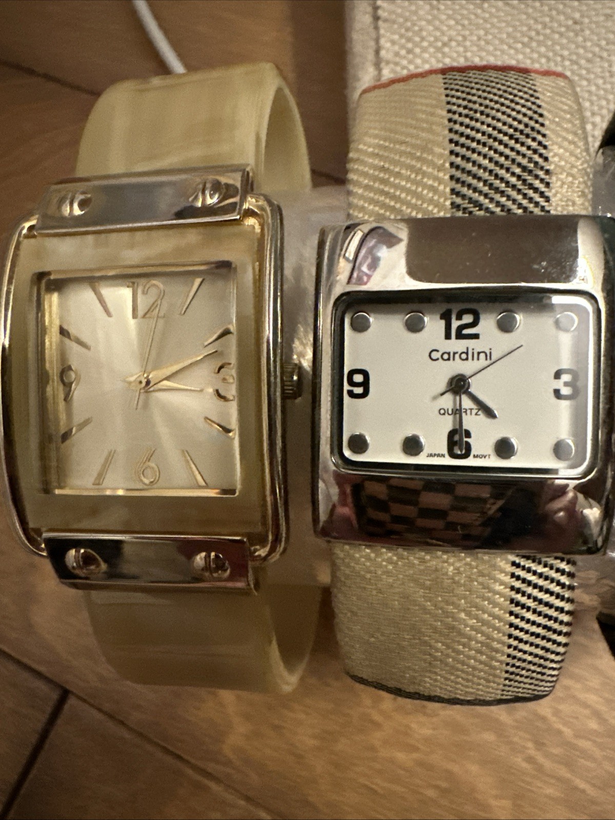 Women’s Cuff Or Bracelet Fash Watches Lot of 5 Need Batteries Untested Japan Mvt