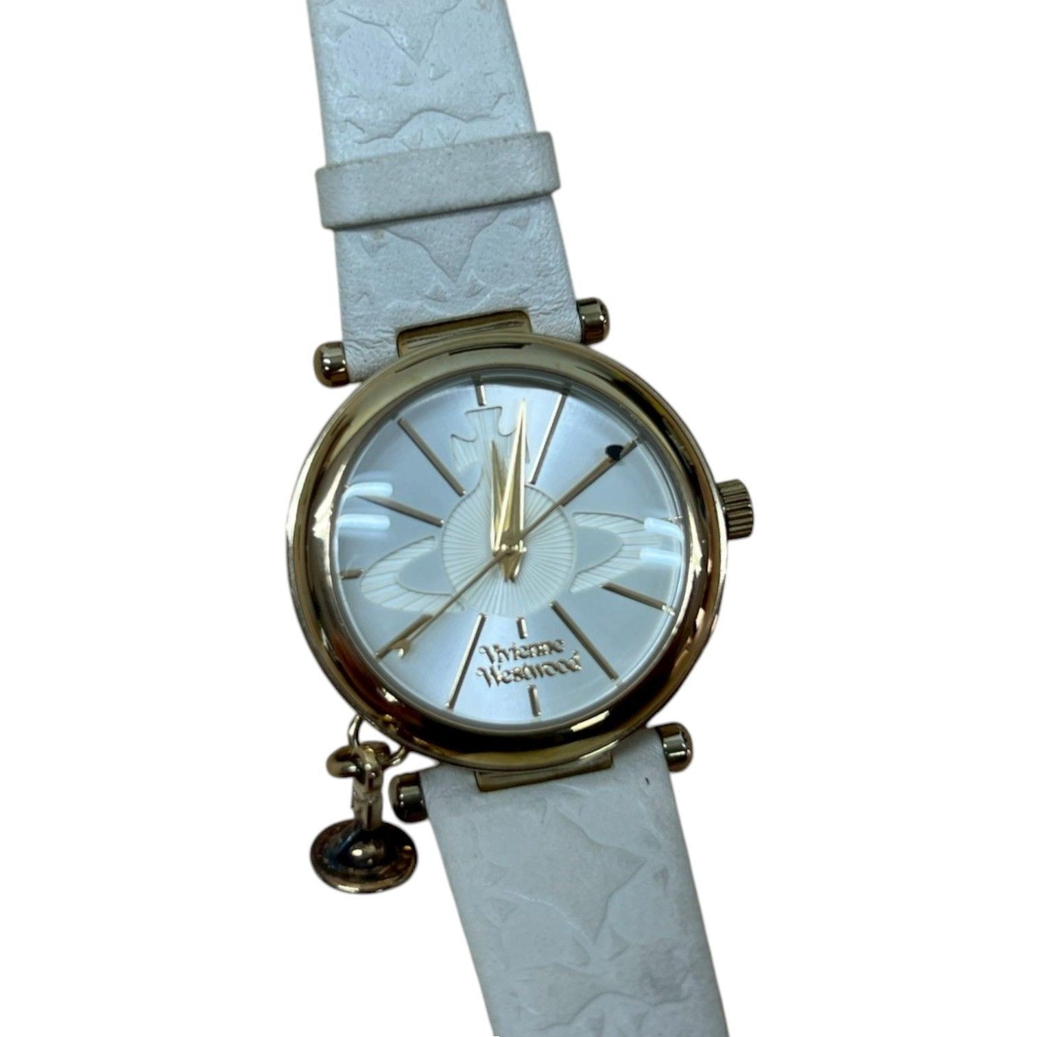 Vivienne Westwood Women’s Watch with Orb Charm in Platinum Gold