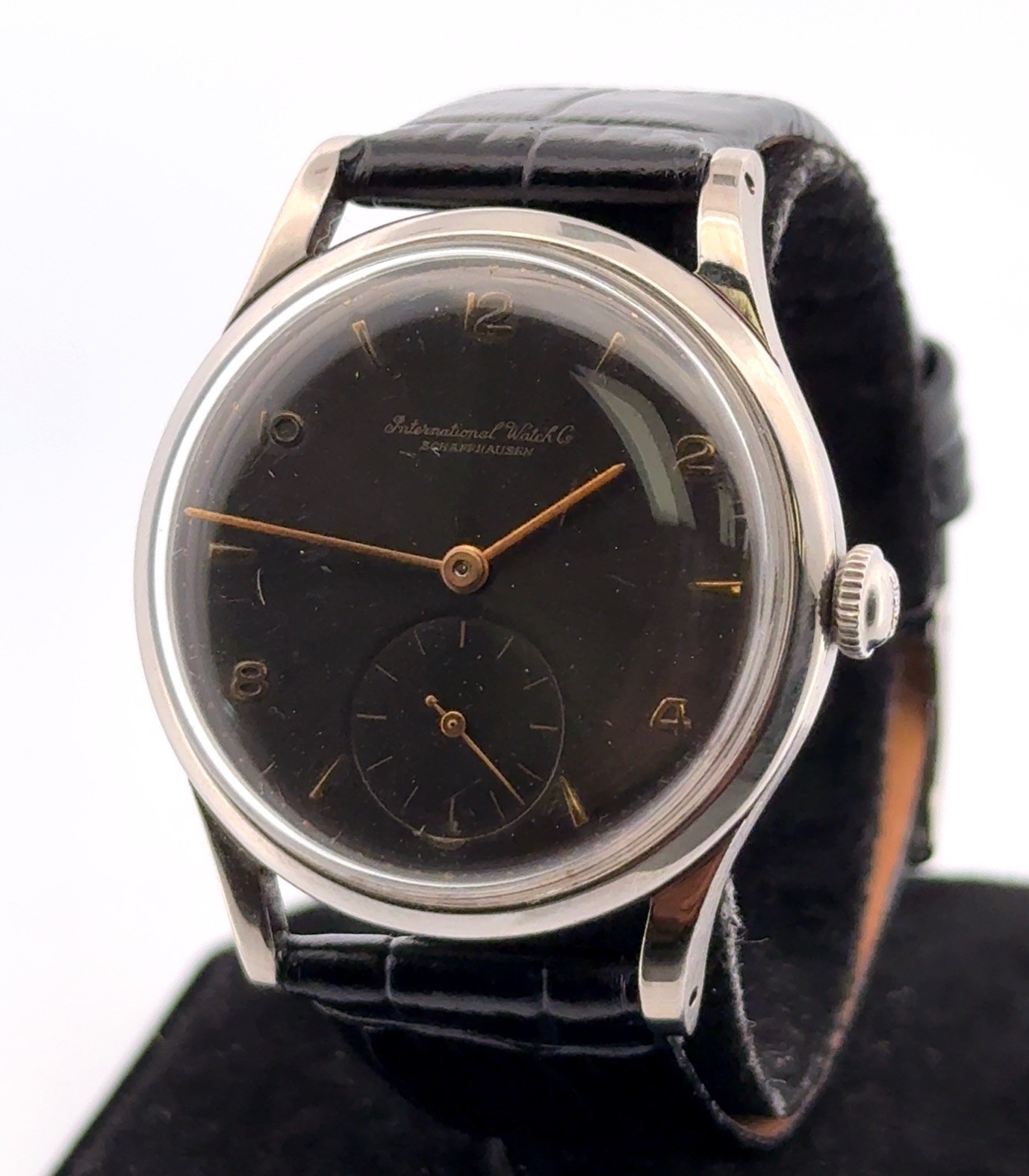 Vintage 35mm IWC Cal. 83 Manual Wind Small Seconds Stainless Steel Wristwatch