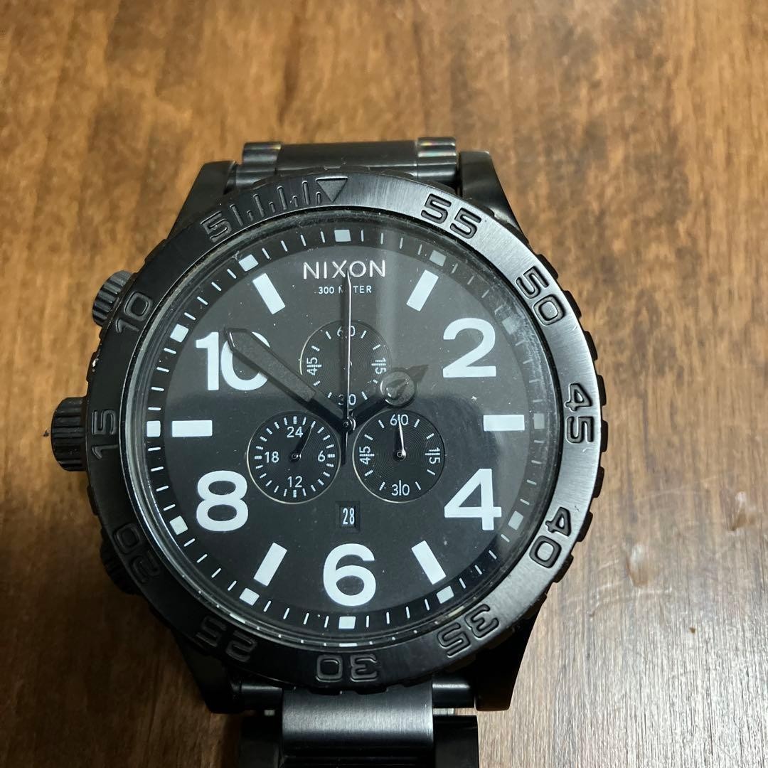 Nixon THE 51-30 Black Dial White Markers Quartz Watch Needs Battery Men’s 51mm