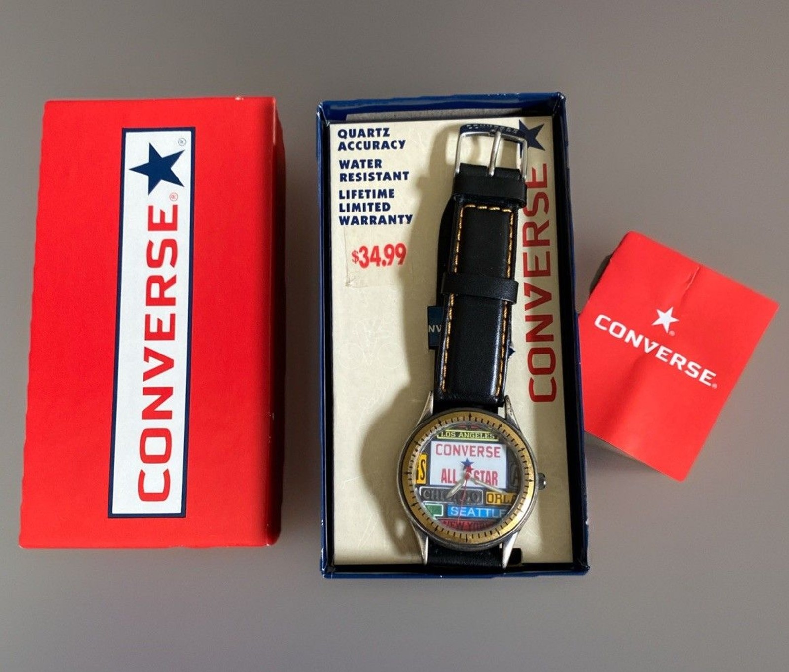 Vintage Converse Chuck Taylor All Stars Wrist Watch Rare Sneaker Needs Battery