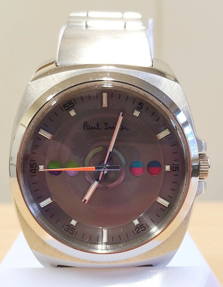 Paul Smith Five Eyes Horizontal Quartz Silver Dial Timepiece