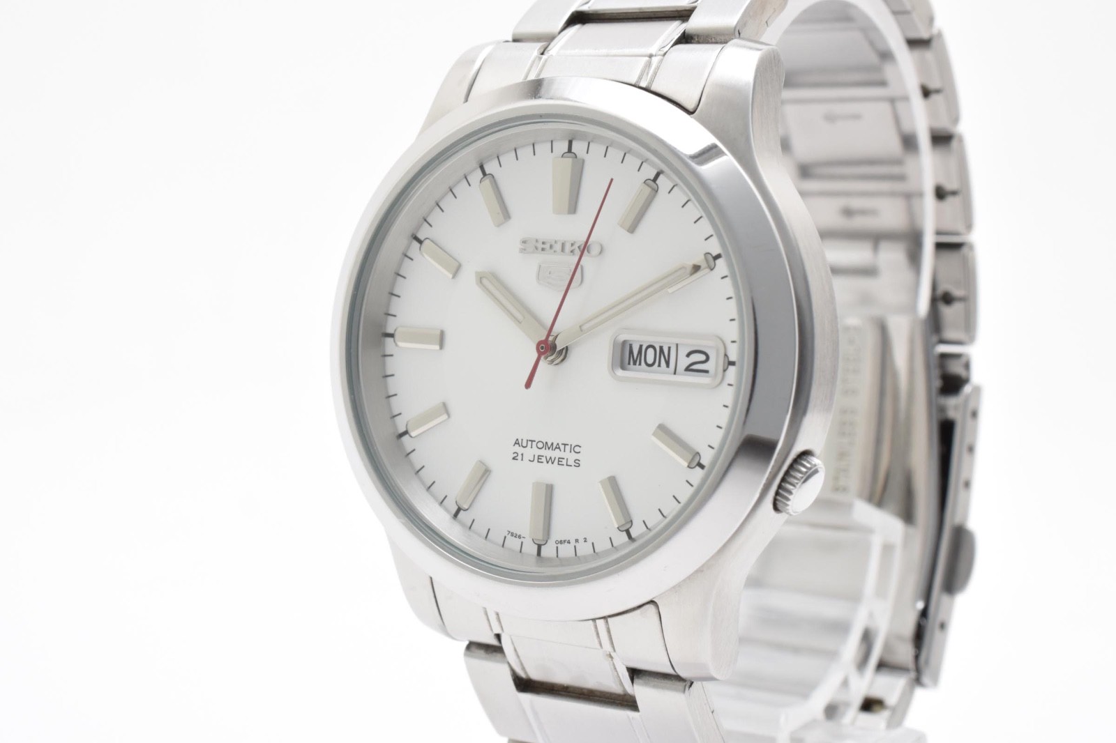 [Exc+5] SEIKO5 7S26-02J0 WhiteDial Day/Date Automatic Men’s Watch From JAPAN
