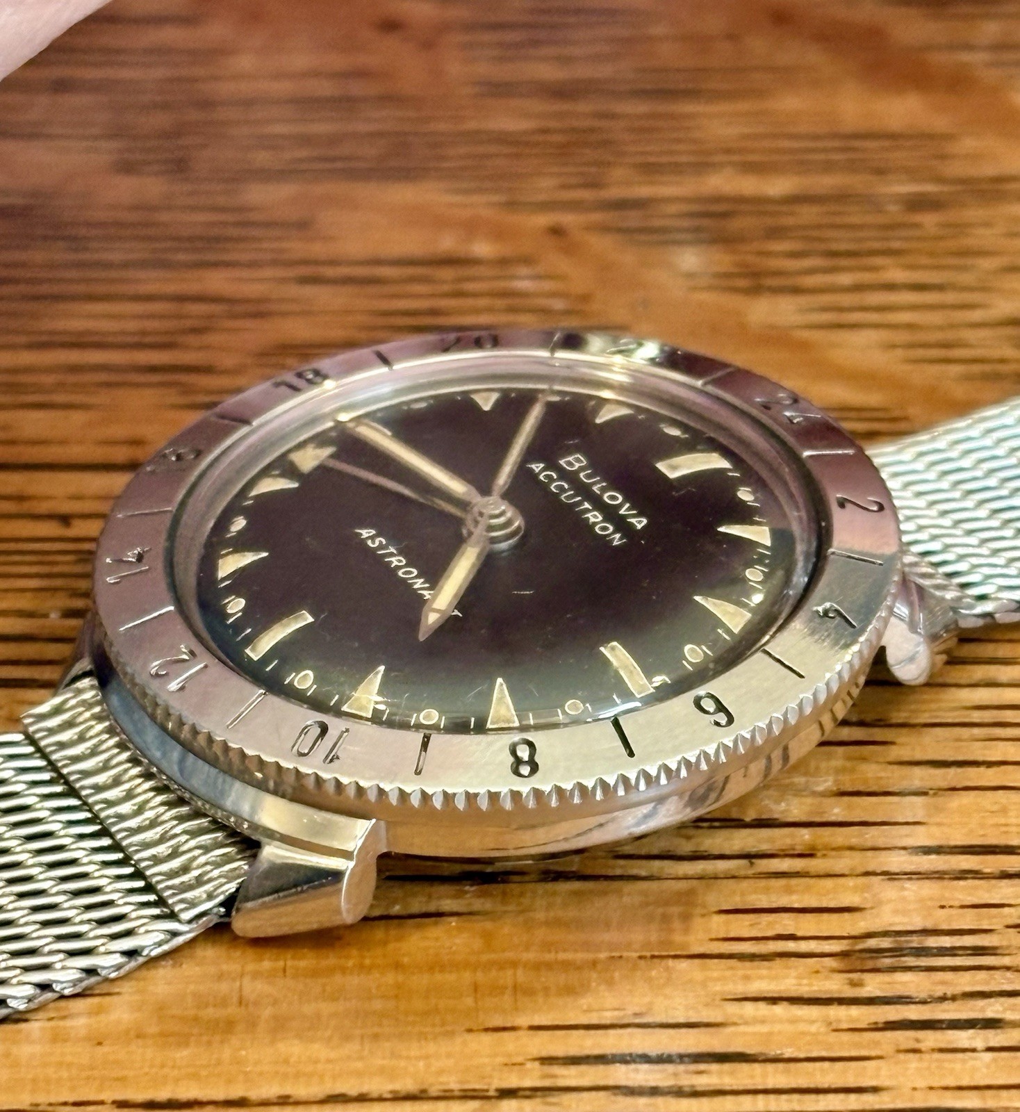 1967 Bulova Accutron ASTRONAUT M7 GMT – ORIGINAL Black Dial – Kreisler Bracelet