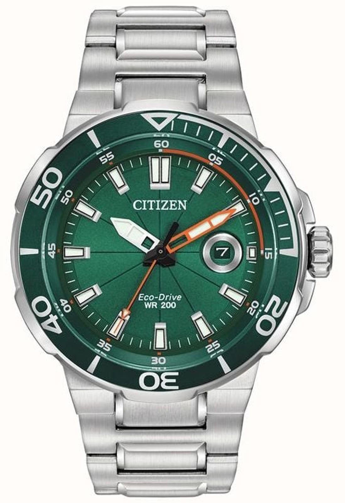 Citizen Eco-Drive Endeavor Green Dial Stainless Steel AW1428