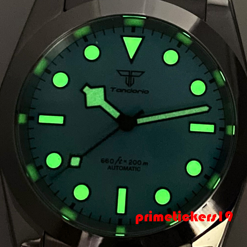 Tandorio Sapphire 36mm/39mm Automatic Men Watch NH35 PT5000 Snowflake Hands Lume