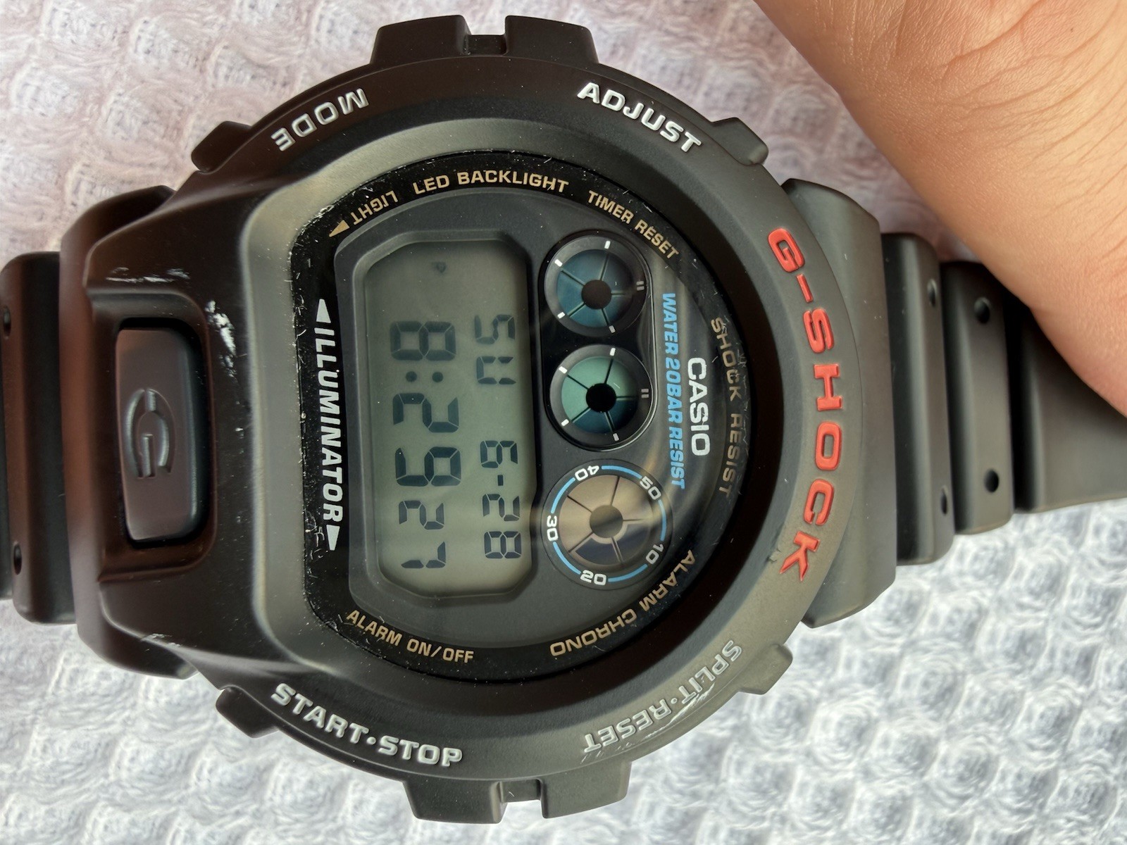 Casio G-SHOCK DW-6900 Digital Quartz Black Resin Strap Backlight 200m