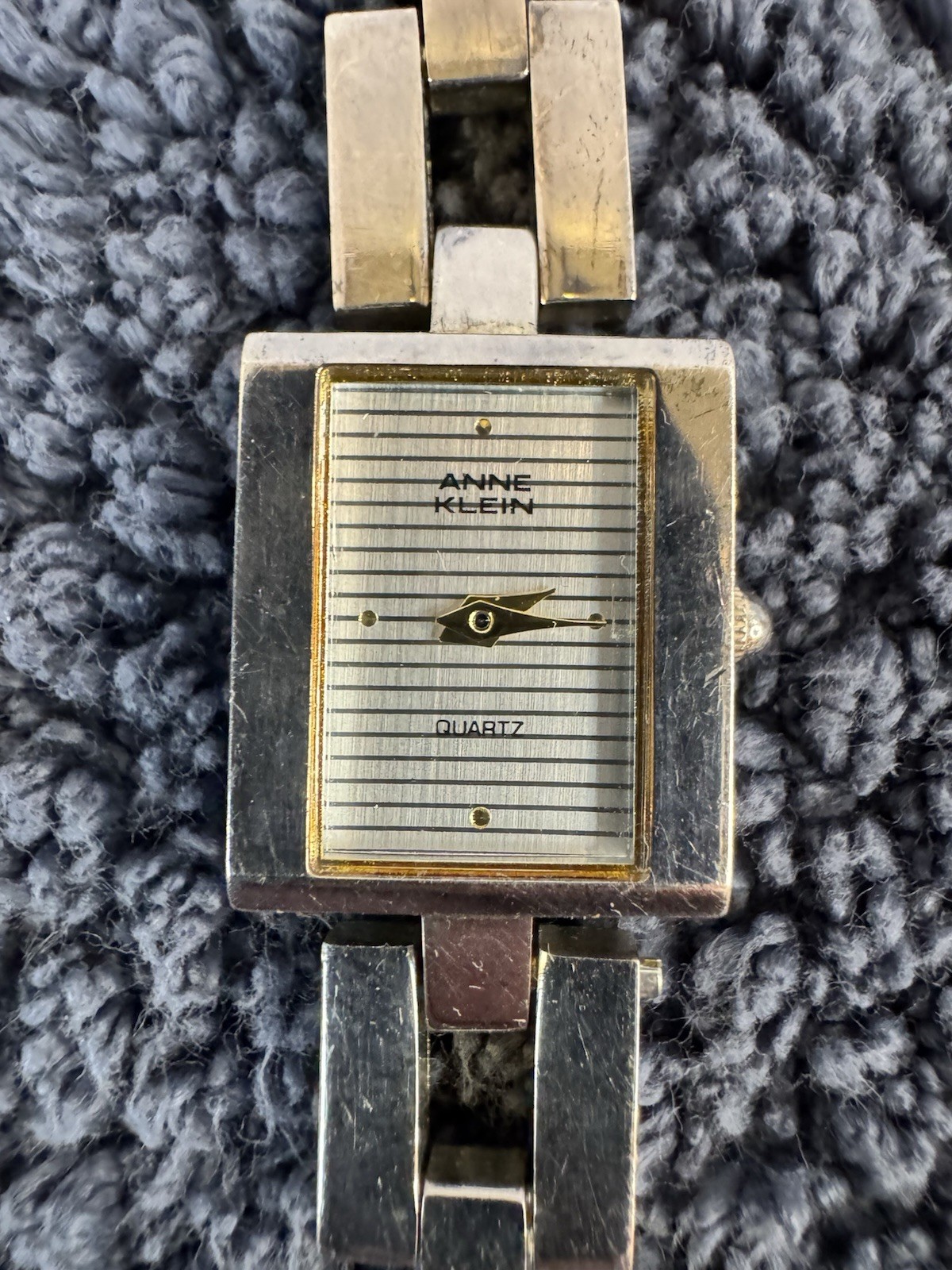 Anne Klein Womens Watch 11/7269-70 Silver Tone Band & Case New Battery 6 1/2″