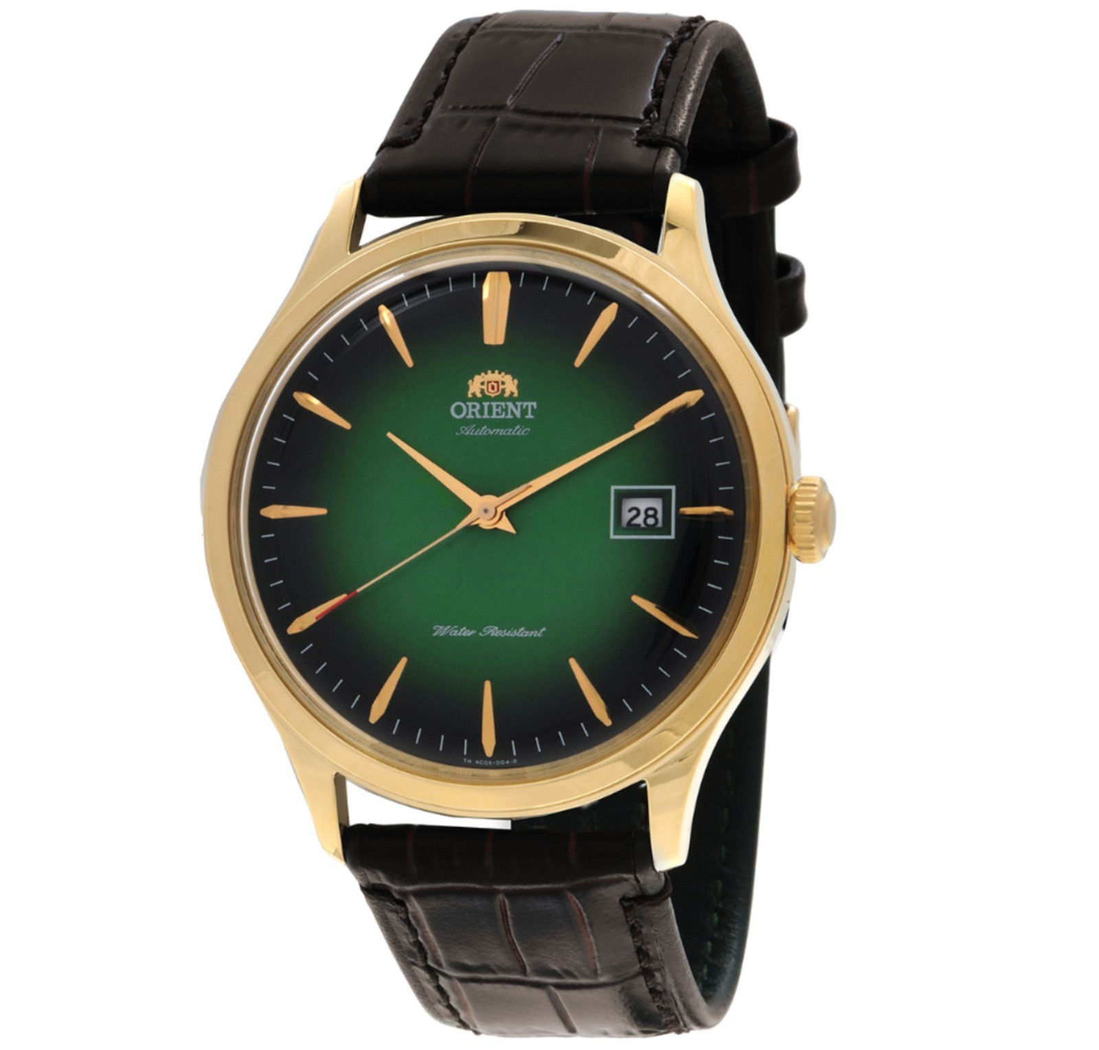 Orient Men’s Bambino Version 4 Automatic Green Dial Watch TAC08002F0 NEW