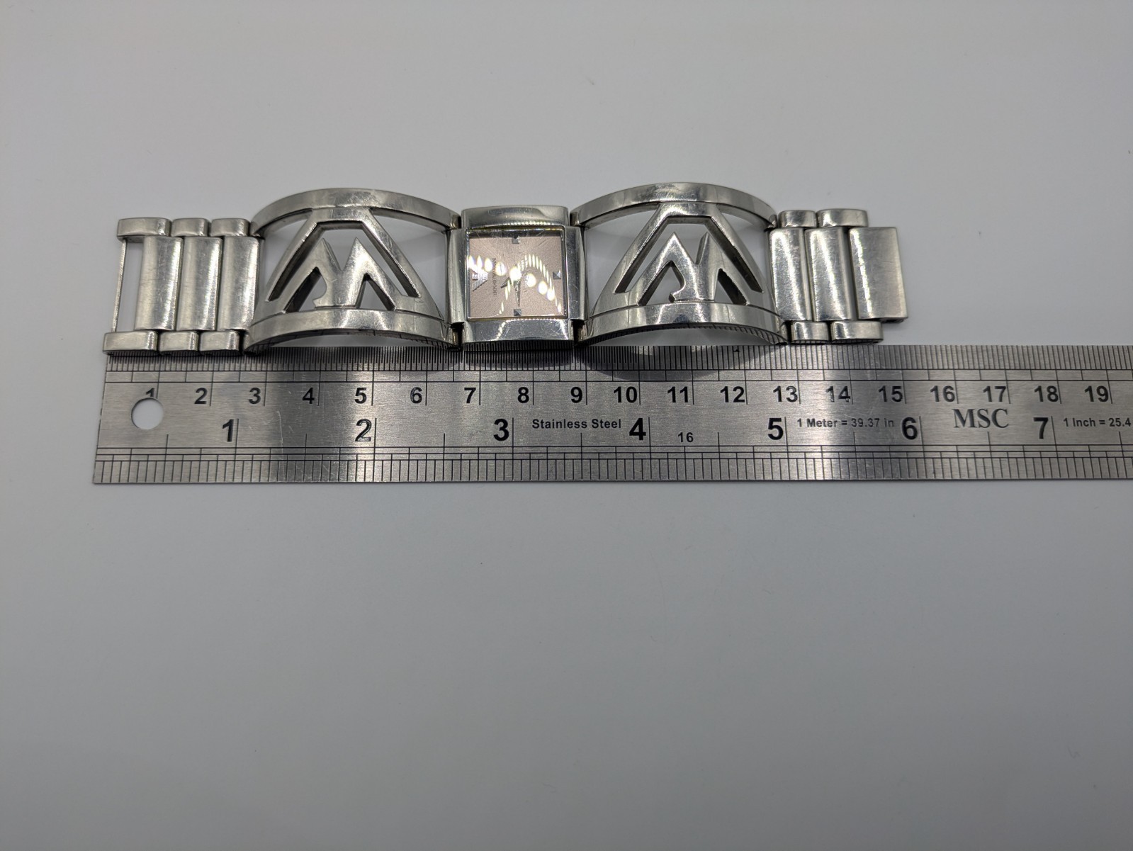 Emporio Armani AR5777 Quartz Bangle Watch Untested Parts Repair 27.8mm