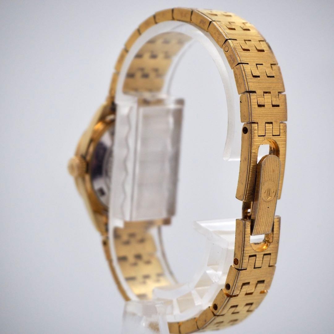 Rado Purple Horse Automatic Watch Gold Dial Ladies Japan Working 074874